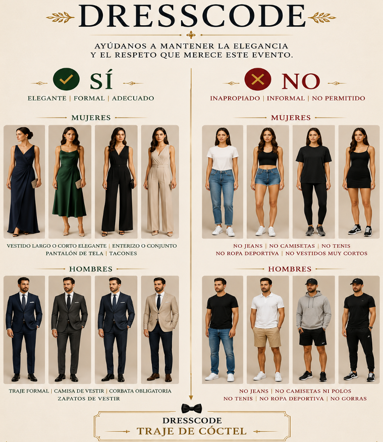 Guía de dresscode: sí y no, para mujeres y hombres